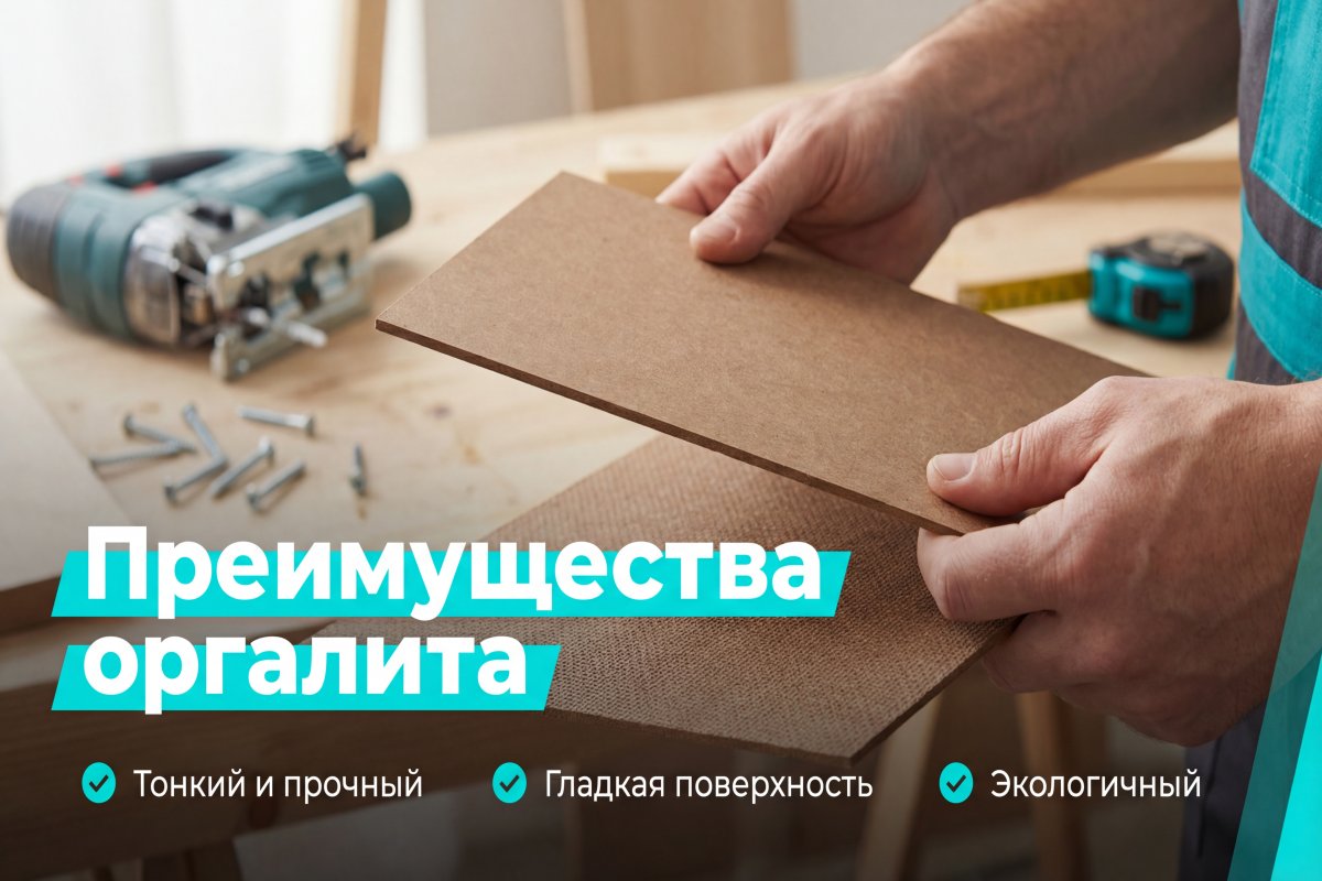 ДВП шлифованная 500×500 мм — гладкая поверхность