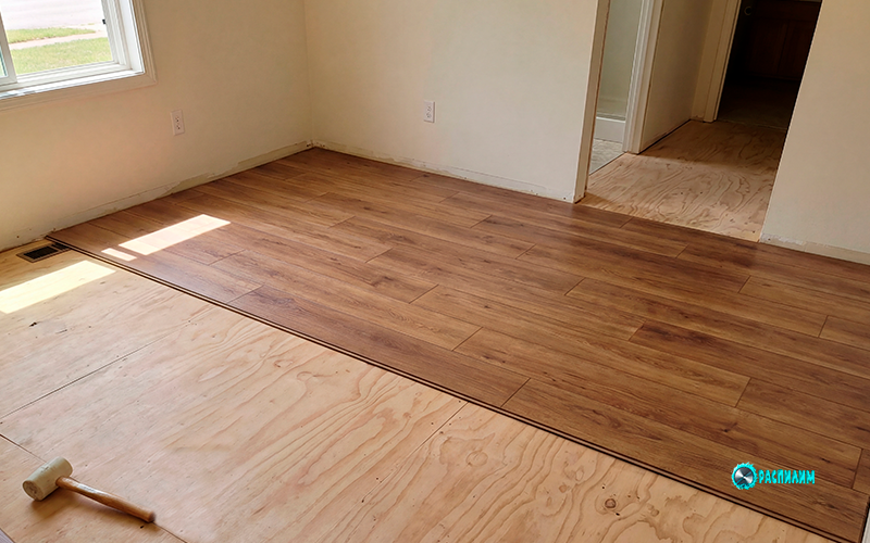 Готовый пол из фанеры под ламинат