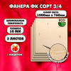 Строительная Фанера 10х1000х760, 5 листов, сорт 3/4