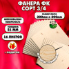 Строительная, Мебельная Фанера, 21х300х300, 16 листов,сорт 3/4