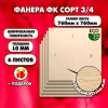 Строительная Фанера 10х760х760, 6 листов, сорт 3/4