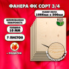 Строительная Фанера 10х1000х500, 7 листов, сорт 3/4