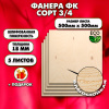 Строительная, Мебельная Фанера, 18х500х500, 5 листов, сорт 3/4