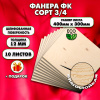 Строительная, Мебельная Фанера, 12х400х300, 10 листов, сорт 3/4